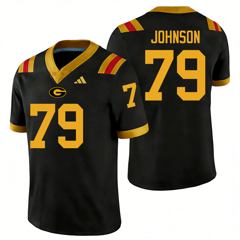 Grambling State Tigers #79 Gary Johnson College Football Jerseys,Uniforms-Black
